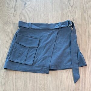 Abercrombie & Fitch Gray Skort with Belt